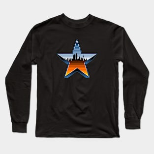 retro urban star Long Sleeve T-Shirt